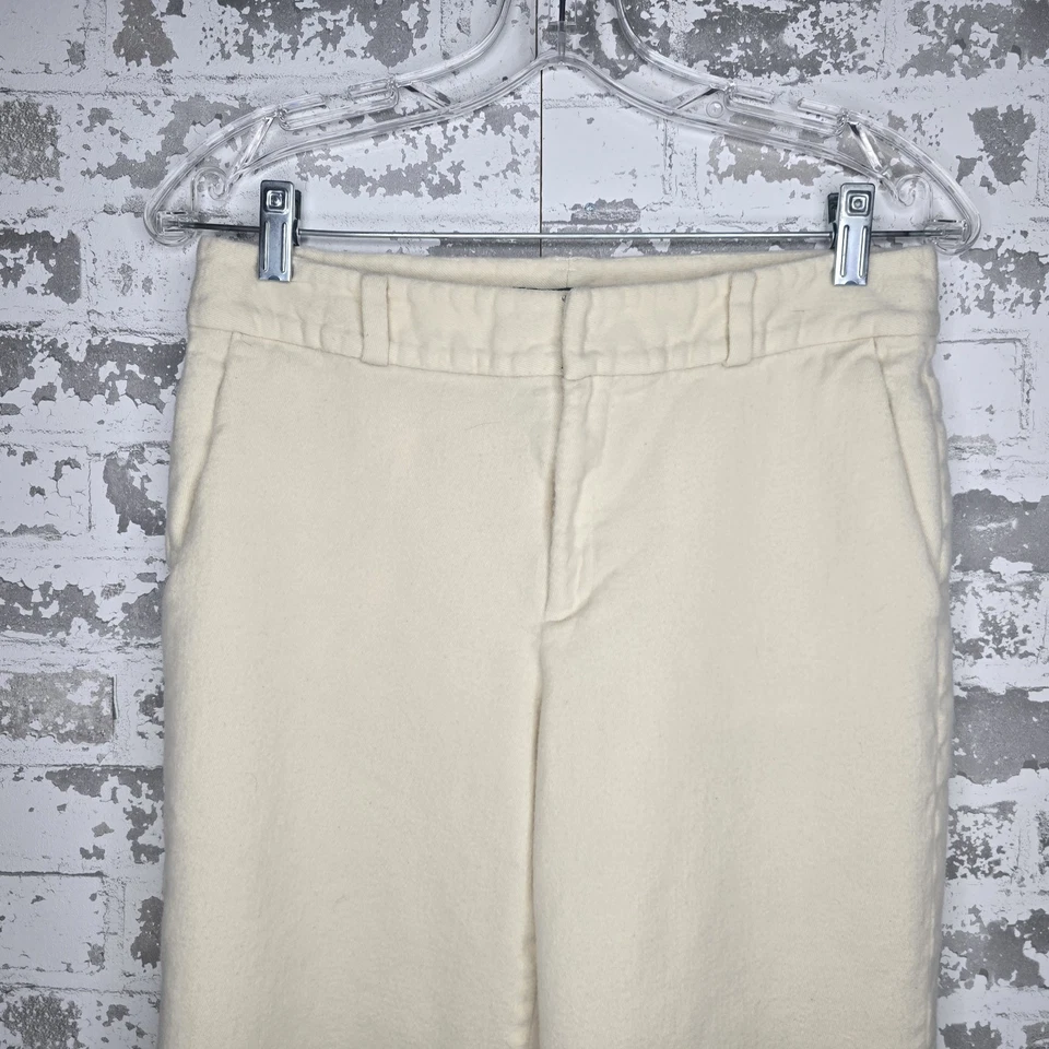 Pantalones Lauren Ralph Lauren 100 % lana para mujer 12 cáscaras de huevo pierna recta cómodos suaves Foto 2 de 4