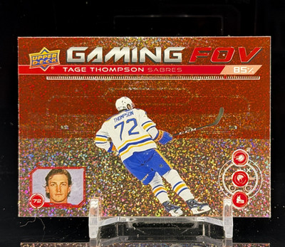 Tage Thompson 2024-25 Upper Deck Series 1 - Gaming Fov Speckle #GFOV-3 Sabres