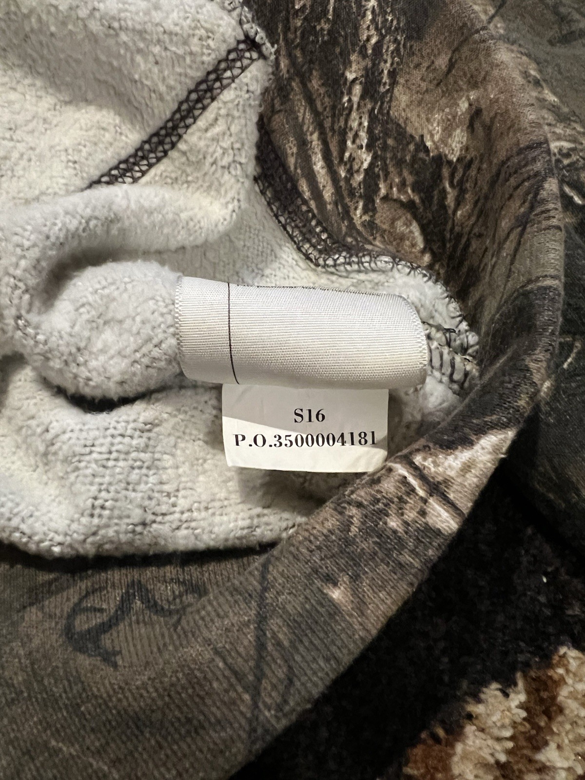 🟧🪚 CARHARTT LOGGING REALTREE CAMO HOODIE HOODED ZIP SWEATSHIRT LARGE K289 977 image 4