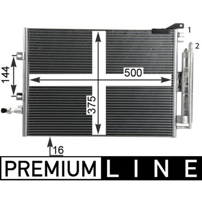 Kondensator Klimaanlage MAHLE AC 720 000P für Renault Modus Grand