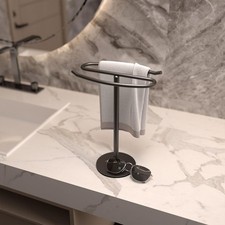 Stand Countertop Hand Towel Holder, Towel Rack Standing, Towel Bar Hanger for...