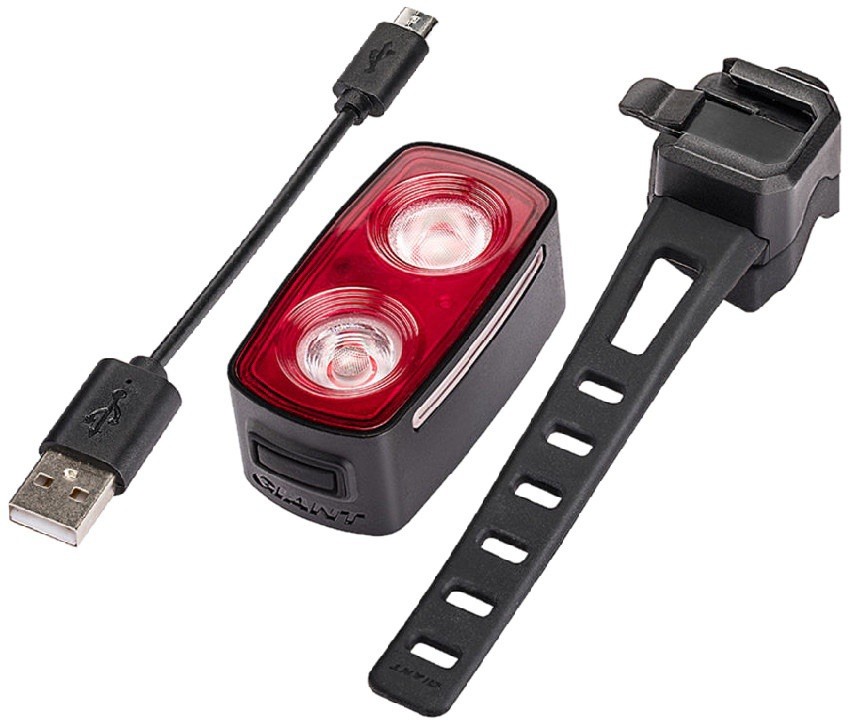 Giant Recon TL200 Rechargeable Rear Tail Bike Light Black