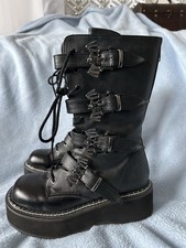 DEMONIA Emily 322 Platform Boots Gr. 38 Gothic Punk