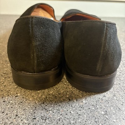 Elanroman Black Suede Luxury Men Shoes Size 13 Or Europe 47 New Open Box Prom Elanroman Black Suede Luxury Men Shoes Size 13 Or Europe 47  main image 2