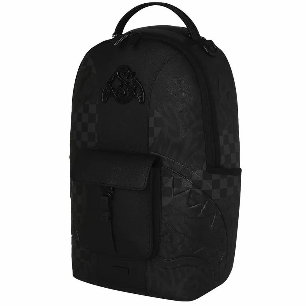 SPRAYGROUND LIMITED EDITION BACKPACK 3AM MIX UP V2 ALL BLACK SMOKE