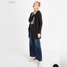 Madewell Donegal Kent Cardigan Sweater in Coziest Yarn Wool Blend Size large NWT