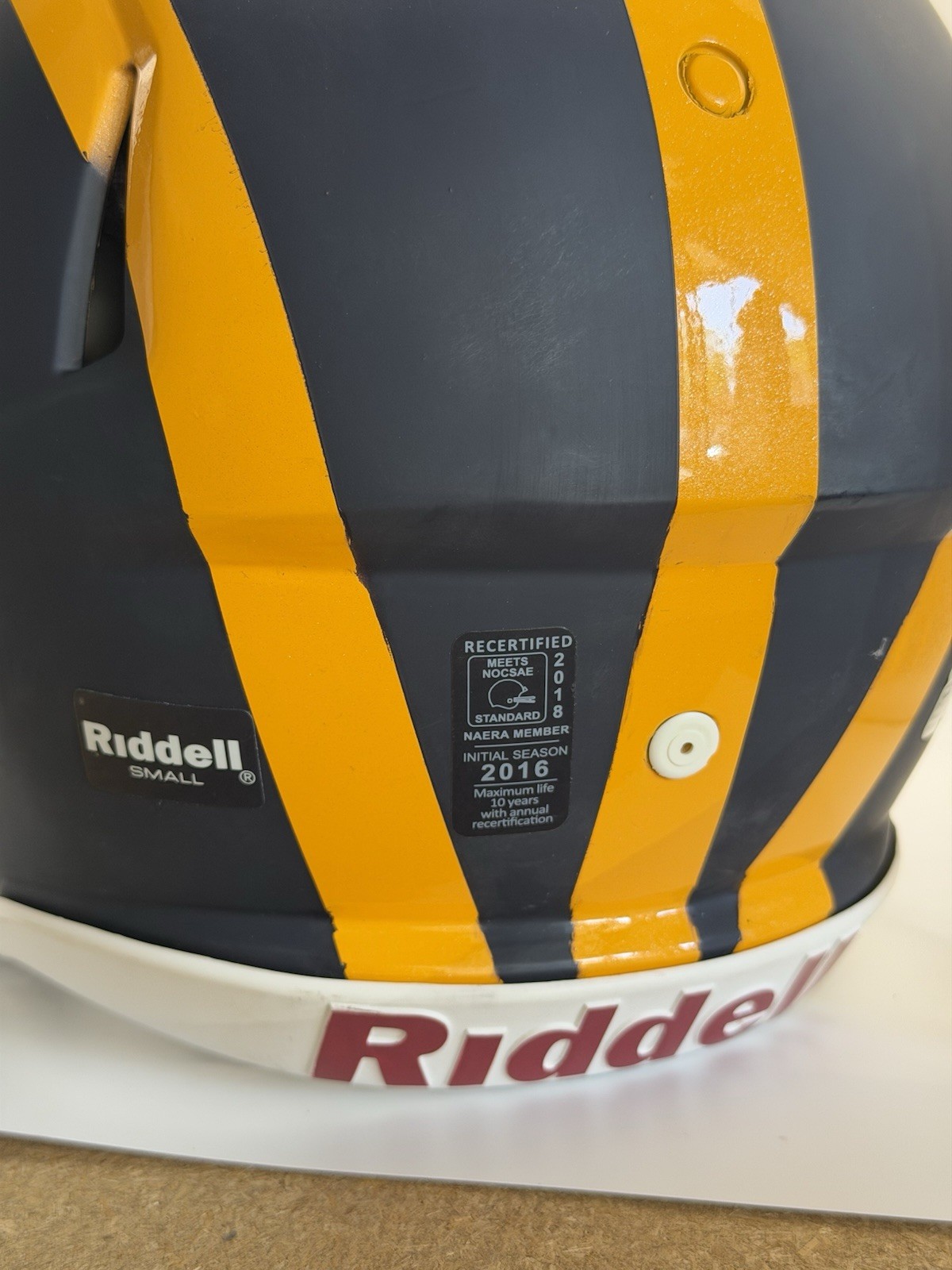 Riddell Speed Michigan Wolverines Full Size Football Helmet Adult Small ...