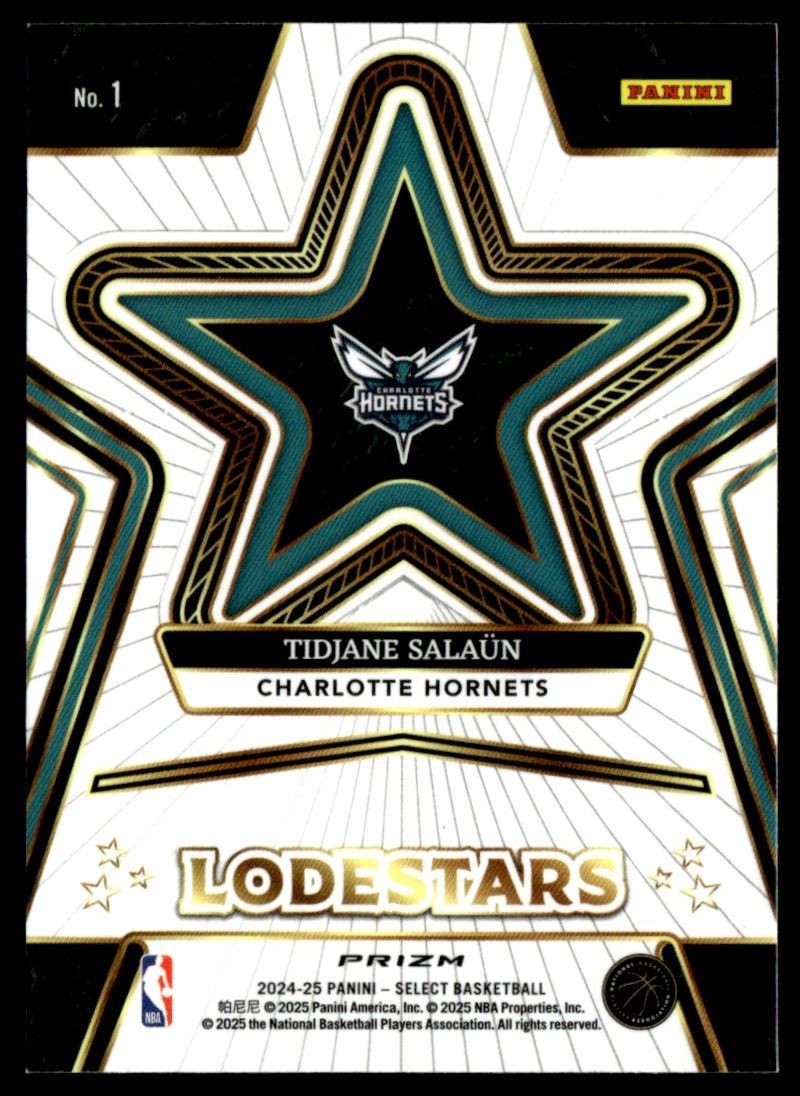 2024-25 Select Lodestars Prizms Tidjane Salaun Rookie Charlotte