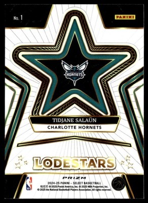2024-25 Select Lodestars Prizms Tidjane Salaun Rookie Charlotte