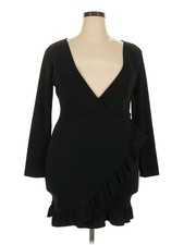 PrettyLittleThing Women Black Cocktail Dress 18 Plus