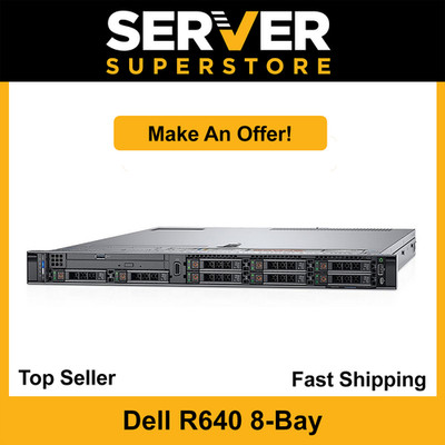 Dell PowerEdge R640 2x Plat 8176M=56 Cores H730P 256GB 1x 1.92 SSD + 5x1.2TB SAS