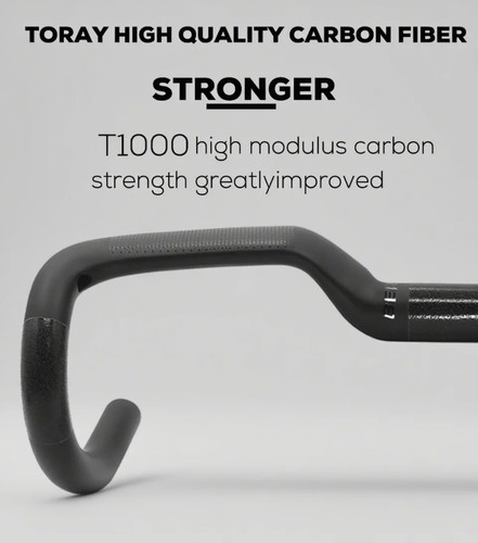 Carbon Fiber Bike Handlebar Internal Cable Road Bicycle Bent Bar Rise 30mm - Picture 14 of 20