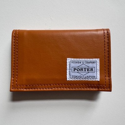 PORTER Yoshida & Co Compact Wallet Coin Purse - Camel - Unused Made in Japan