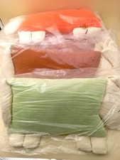3pcs Organic Muslin Lamb Pillows 30x20cm   Nursery Decor Cushion Set