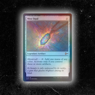 FOIL - Mox Opal - Custom Magic: The Gathering Card - High Quality