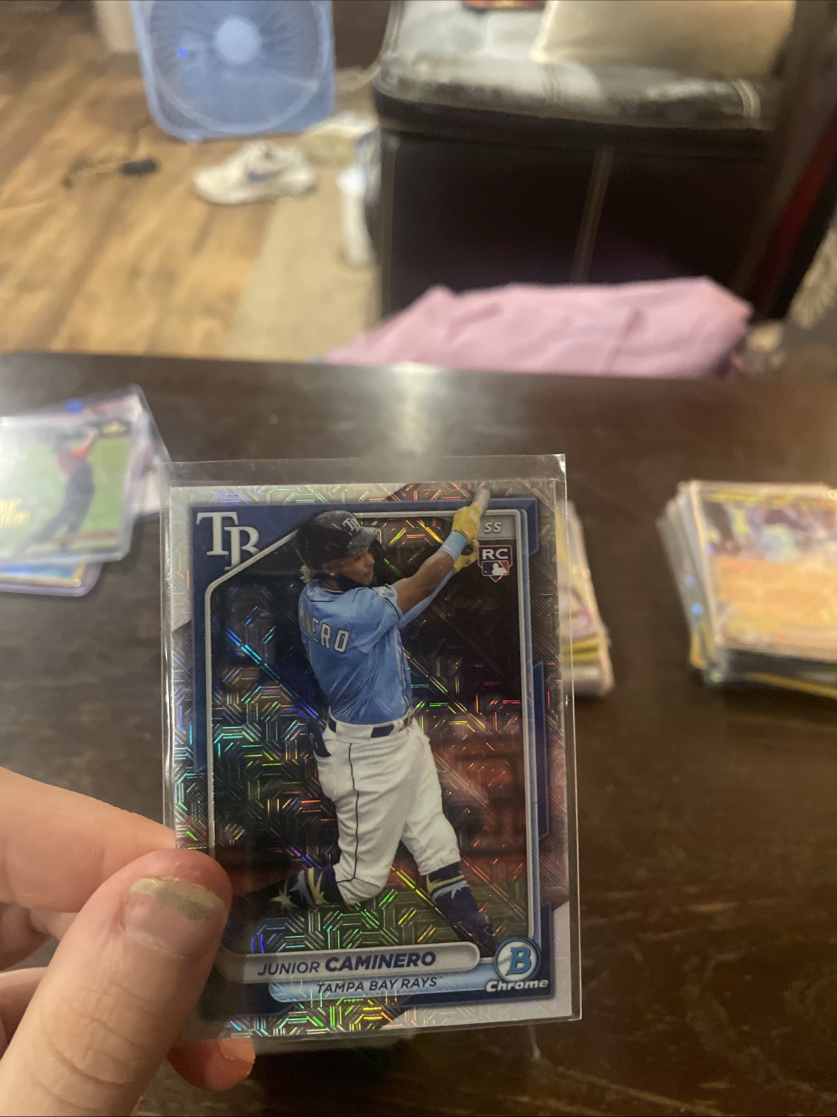 2024 Bowman Chrome - Junior Caminero #56 Mojo Refractor (RC)