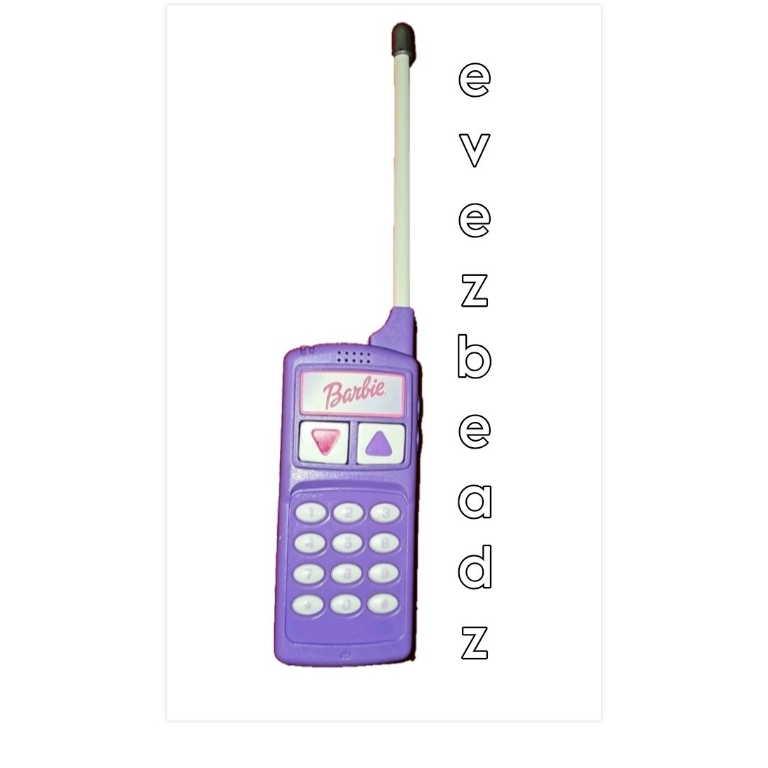 EvezBeadz 67084 Mattel Barbie Jeep Wrangler RC Cellphone Remote Pink Purple 1999