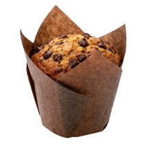 Tulip Muffin Wrap 160mm Brown Greaseproof Bakery Cupcake Baking Wrap
