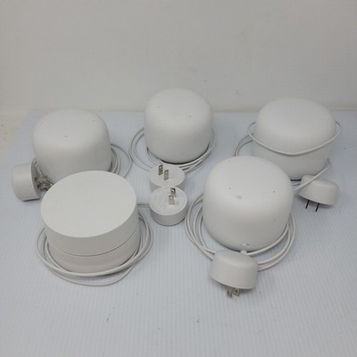 GOOGLE Nest Router & Speaker lot, H2D, (3) H2E, GJ2CQ