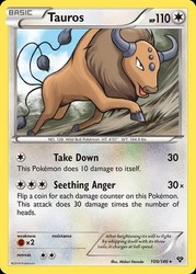 Tauros 100/146 Reverse Holo XY Base Set