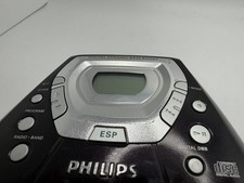 Philips Jogproof Portable CD Player AM/FM Tuner ESP DBB AX5301 Silver/Black
