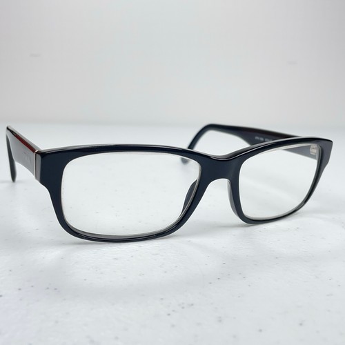 Prada Eyeglasses Frames VPR 16M 1AB-1O1 Black Square 53-16-140 Womens Italy
