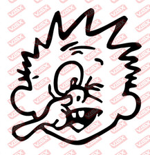 Calvin And Hobbes funny Comic Decal Vinyl Art Bumper Laptop Cartoon Decor Gift