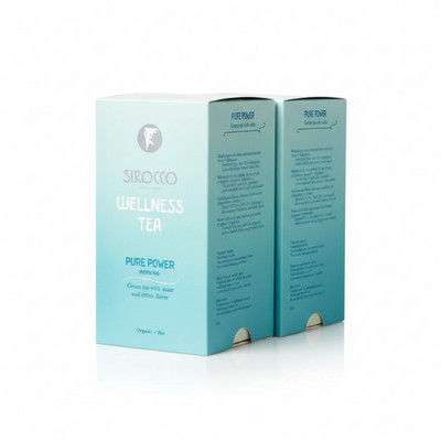 Sirocco Bio Tee Wellness Pure Power 2 x 20 Sachets - Grüntee & Mate