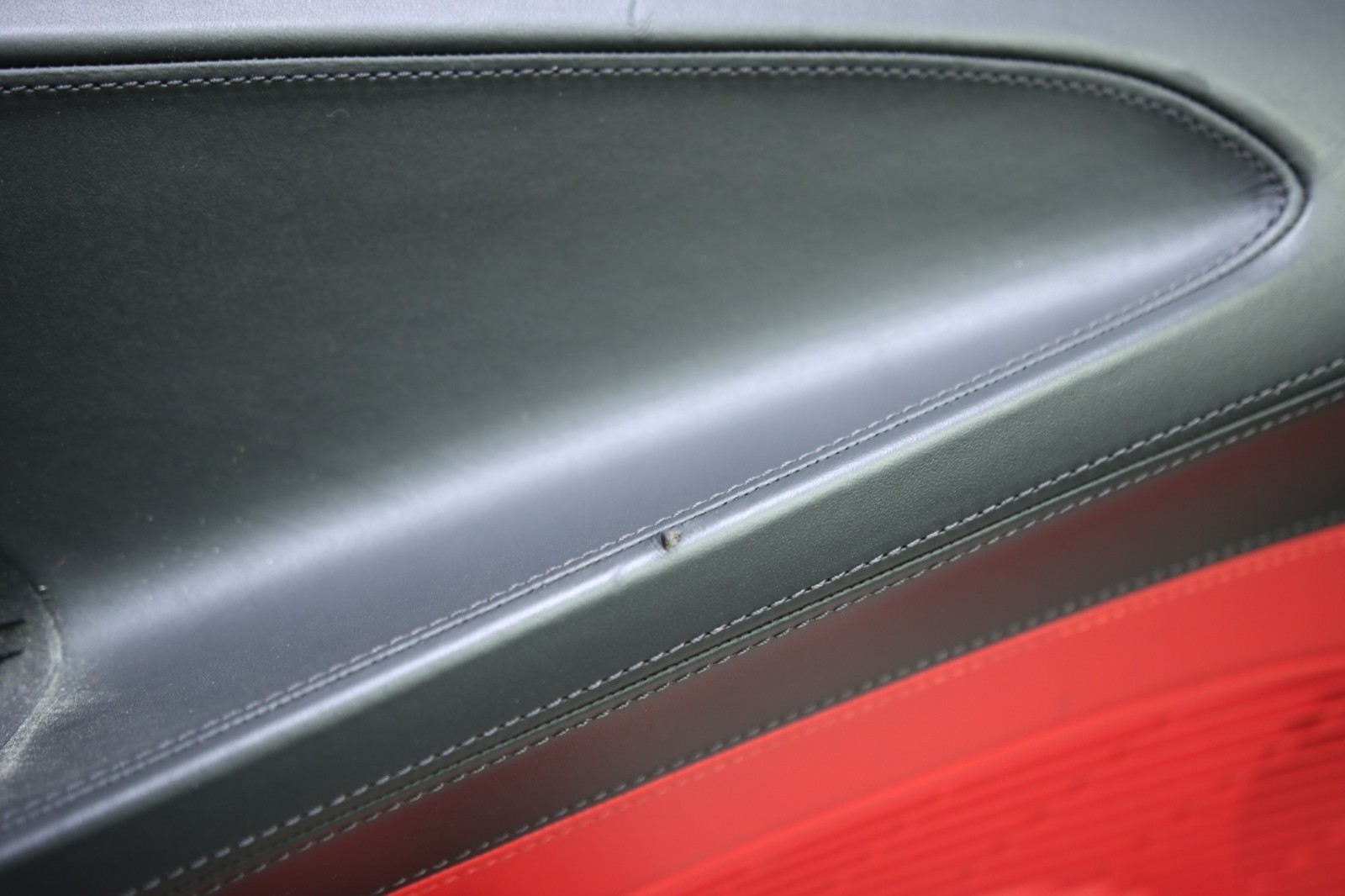 Audi R8 Front Right Express Red Full Leather Door Panel Assembly 2017 - 2023 OEM