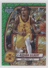 2024-25 Bowman U Chrome Green Shimmer Refractor Keshon Gilbert #45 00c5