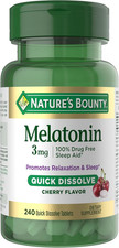 Nature'S Bounty Melatonin 3Mg Quick Dissolve, Sleep Aid Supplement, Sleep Aids f