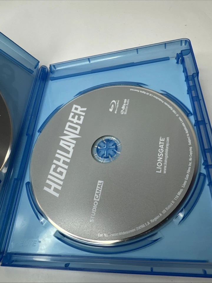 Highlander / The Crow (Blu-Ray 2-Disc Set) Double Feature RARE OOP!! - Image 4 of 4