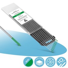 STAHLWERK Wolframelektroden WP Grün 1,6 mm x 175 mm 10 Stück Aluminium Schweißen