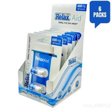 Relax Aid 600mg Capsules  6 Pack 12 Caps  Made by ADDALL XR  Calm Focus