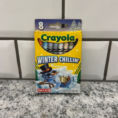 Crayola 8ct Crayons Blue Winter Chillin Target Exclusive Snowman 52-4308