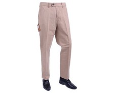 FARAH CLASSIC FABS5088 Mid Beige 262 Mens Trousers Flat Straight Cotton Twill