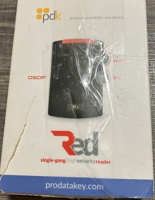 prodakey Red Single Gang High Security Card Reader ET-20-3WS-CPK1-LMK50003