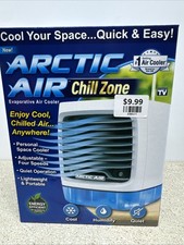 Arctic Air Chill Zone Evaporative Cooler - LED 3 Speed w Turbo - 8-Hour Cooling