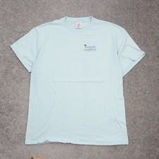 Simply Southern Made in USA Womens Large Blue Short Sleeve T-Shirt