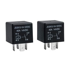 2 Pack Car Relay 4 Pin 12V 40 Amp