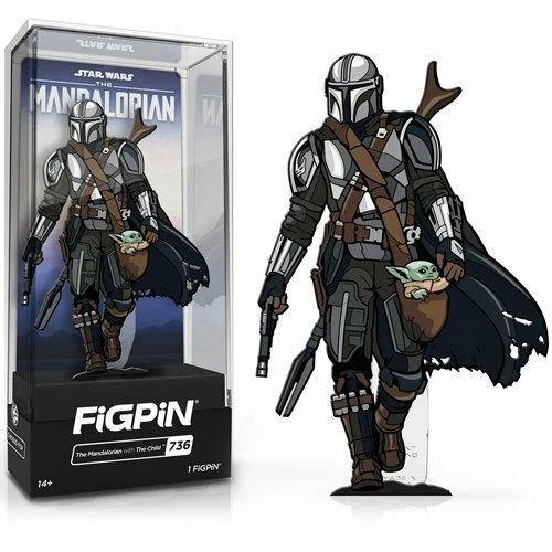 Star Wars Mandalorian and Baby Yoda FiGPiN #736 Enamel Pin