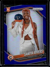 2025 Panini Prizm WNBA Saniya Rivers Blue RC Rookie VAR #/199 Sun