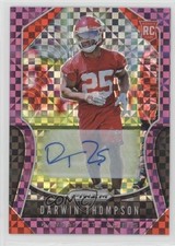 2019 Panini Prizm Rookies Purple Power 33/49 Darwin Thompson #400 Auto fl4