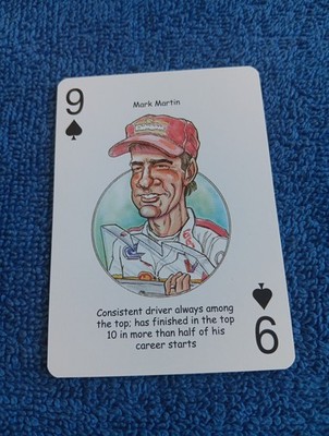 Mark Martin Card American Racing Hero Decks Playing Cards Nascar Card