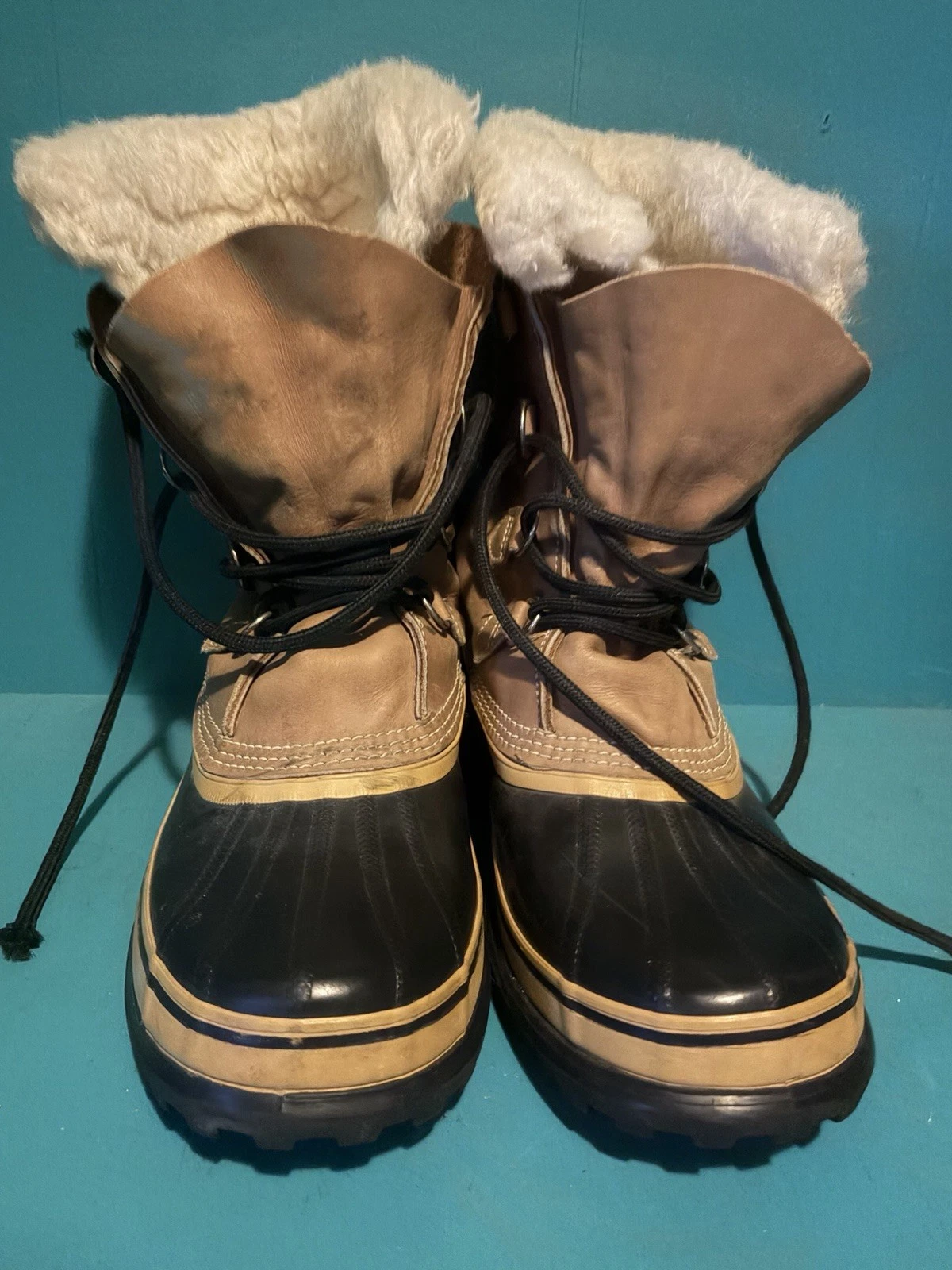 Sorel Caribou Stack Waterproof Men's Boots - Buff/Chamois, 10