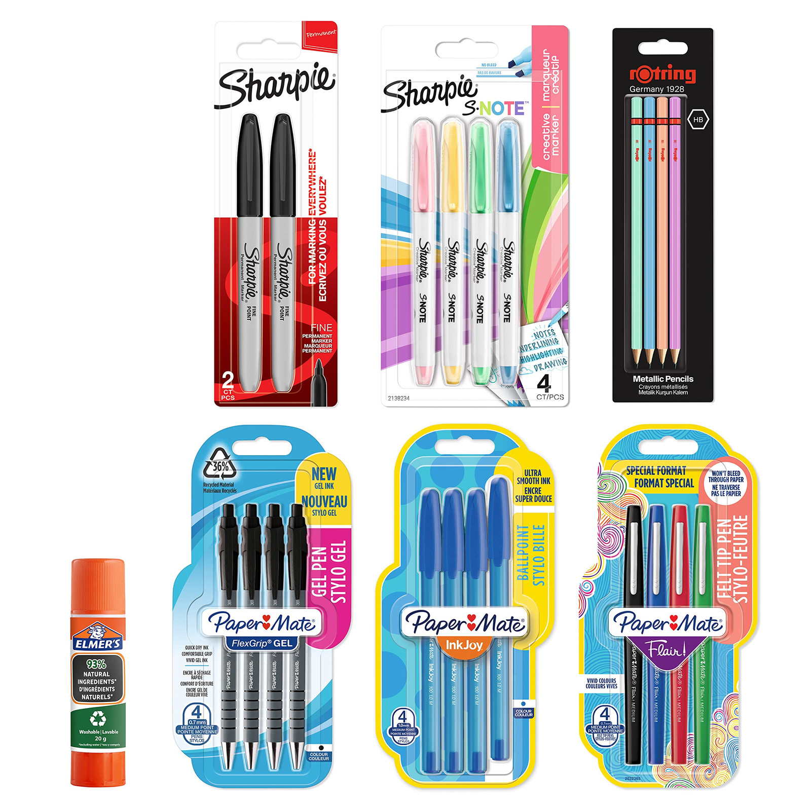 PAPER MATE, Sharpie, Rotring e Elmer's materiale di cancelleria | Penne a (m6x)