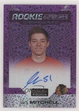 2020-21 O-Pee-Chee Platinum Rookie Violet Pixels Ian Mitchell #R-IM Auto 0tf