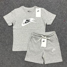 Grey Children Nike Shorts Set