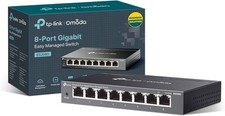TP-Link Omada ES208G network switch Managed L2 Gigabit Ethernet (10/100/1000) Bl
