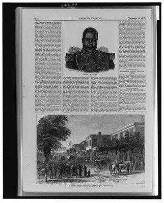 Brownsville Texas 1865 Gen J.W. Lamothe Soldiers Horses Wagons Elizabeth St